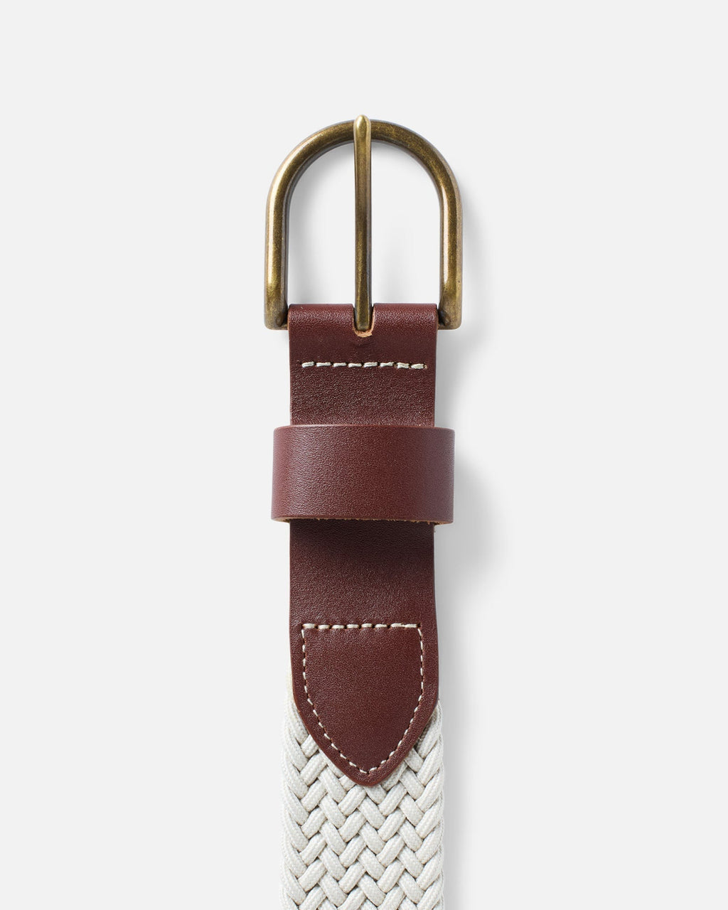The Stretch Braided Belt in Natural