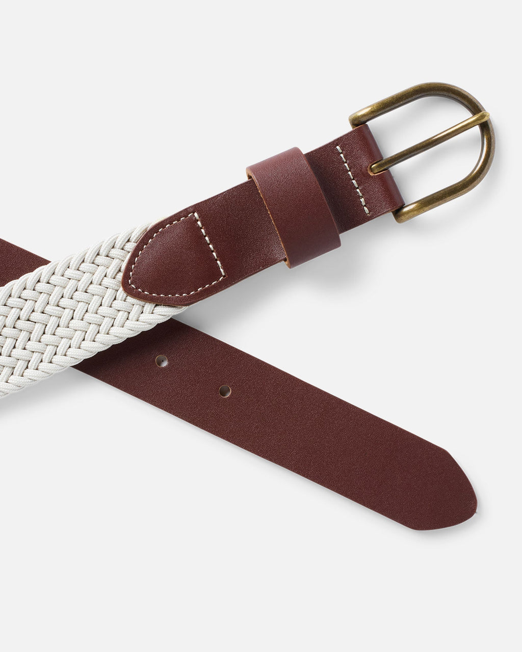 The Stretch Braided Belt in Natural
