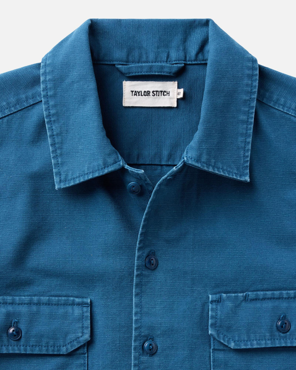 The Short Sleeve Mechanic Shirt in Atlantic Ripstop
